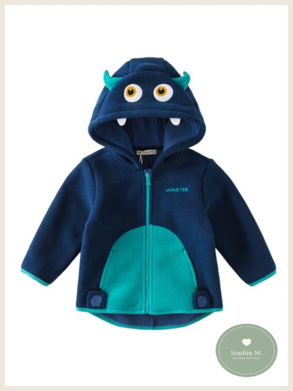 Toddler Hooded Polar Fleece Jacket Animal Shaped Winter Coat